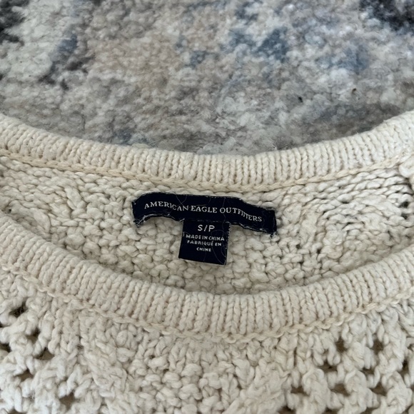 American Eagle Cream Knit Sweater - Picture 4 of 4